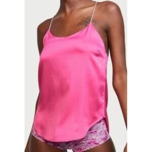 Victoria’s Secret Racerback Camisole Top Popping Pink Womens Size Xlarge